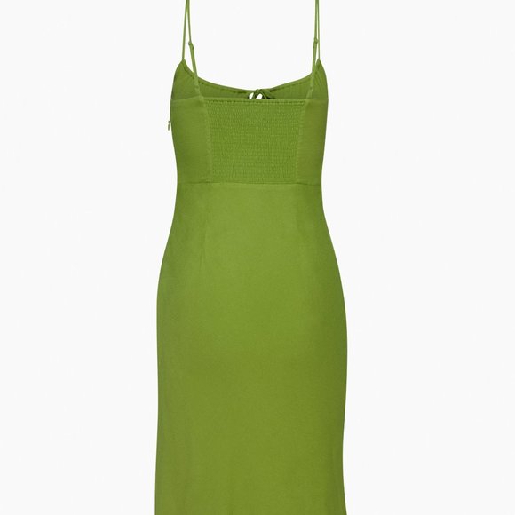Aritzia Wilfred Bellow Midi Dress green sz 0 - Picture 7 of 7